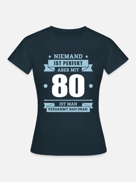 Funshirt 80 - Frauen T-Shirt - Navy