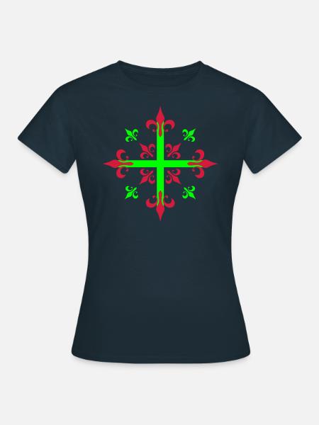 02 Croix Les Mousquetaires Rois - T-shirt Femme - marine