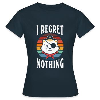 Je ne regrette rien - T-shirt Femme - marine - Devant - AI Model Female 172 dark (172cm)