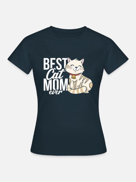 La meilleure maman chat de tous les temps - T-shirt Femme - marine