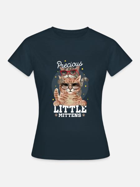 Precious little mittens - Frauen T-Shirt - Navy
