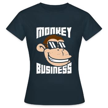 Unfug - Frauen T-Shirt - Navy - Vorne - AI Model Female 172 dark (172cm)