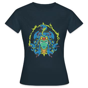 Medusa's Head - Women's T-Shirt - navy - Front - AI Model Female 172 dark (172cm)