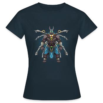 Anubis - Frauen T-Shirt - Navy - Vorne - AI Model Female 172 dark (172cm)