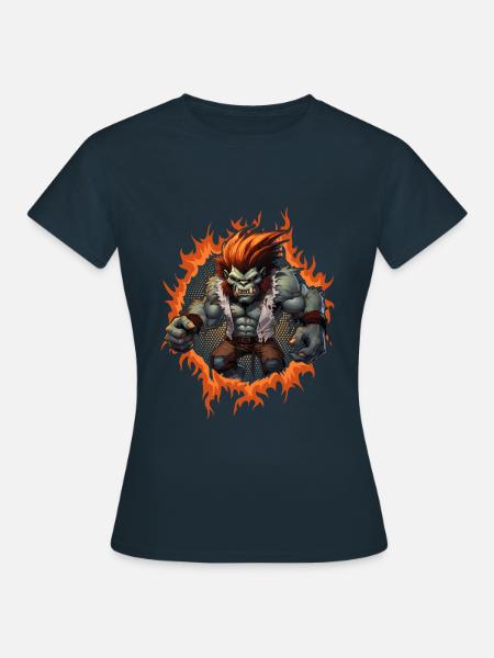 Zombie-Königsgorilla - Frauen T-Shirt - Navy