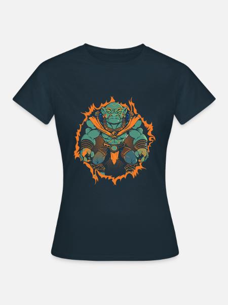 Gieriger Goblin Oni - Frauen T-Shirt - Navy
