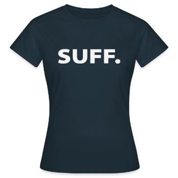 SUFF. - Frauen T-Shirt - Navy - Vorne - AI Model Female 172 dark (172cm)