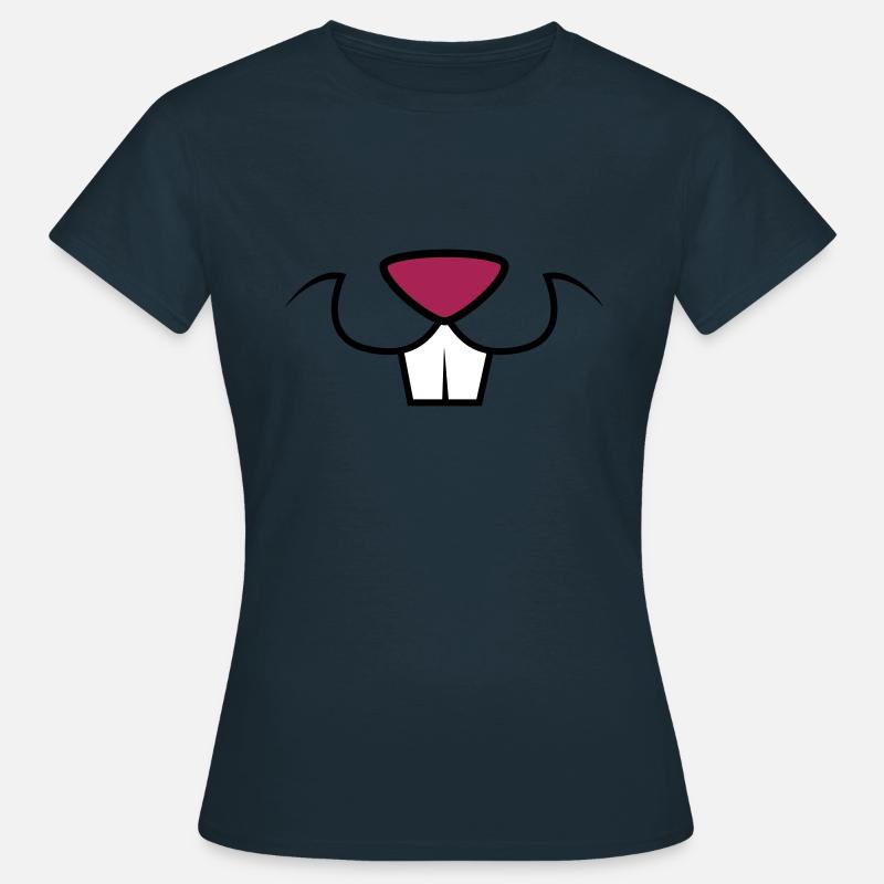 Hasenzähne - Frauen T-Shirt - Navy