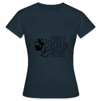 father and son - Women's T-Shirt - navy - Front - AI Model Female 172 dark (172cm)