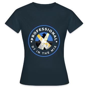 PROFESIONNAL DJ IN THE MIX - T-shirt Femme - marine - Devant - AI Model Female 172 dark (172cm)