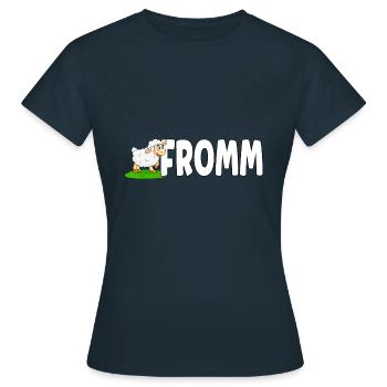 Lammfromm - Vous êtes innocent. TOUJOURS! - T-shirt Femme - marine - Devant - AI Model Female 172 dark (172cm)