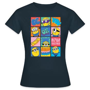 Minions Be You Positives Und Süßes Design - Frauen T-Shirt - Navy - Vorne - AI Model Female 172 dark (172cm)