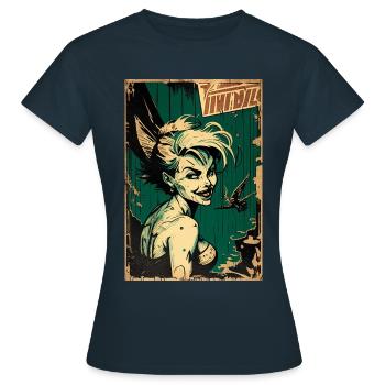 Elfe noir - T-shirt Femme - marine - Devant - AI Model Female 172 dark (172cm)