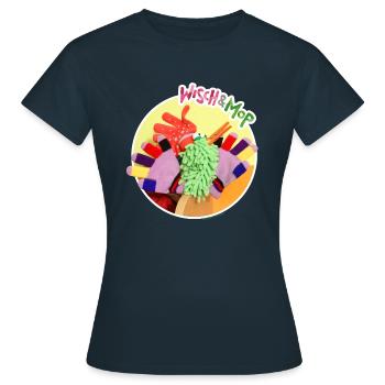 Handschuh-Hahn - Frauen T-Shirt - Navy - Vorne - AI Model Female 172 dark (172cm)