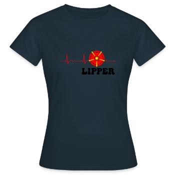 Lipper Lipperland Ostwestfalen Lippe - Frauen T-Shirt - Navy - Vorne - AI Model Female 172 dark (172cm)