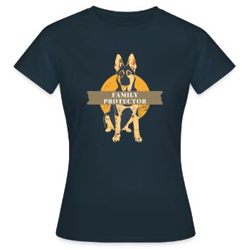 family protector - Women's T-Shirt - navy - Front - AI Model Female 172 dark (172cm)