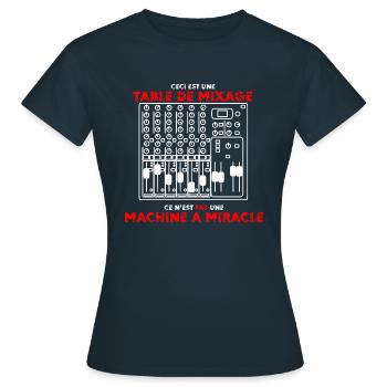 Mischpult - Frauen T-Shirt - Navy - Vorne - AI Model Female 172 dark (172cm)