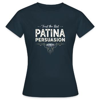 Trust The Rust - Patina Persuasion Aircooled Life - Women's T-Shirt - navy - Front - AI Model Female 172 dark (172cm)