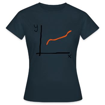 Graphique - T-shirt Femme - marine - Devant - AI Model Female 172 dark (172cm)