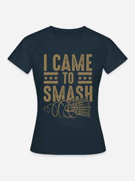 Badminton smash - Frauen T-Shirt - Navy