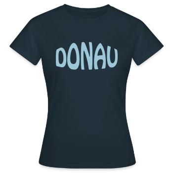DONAU - Frauen T-Shirt - Navy - Vorne - AI Model Female 172 dark (172cm)