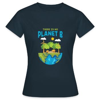 Il n'y a pas de plan b - T-shirt Femme - marine - Devant - AI Model Female 172 dark (172cm)