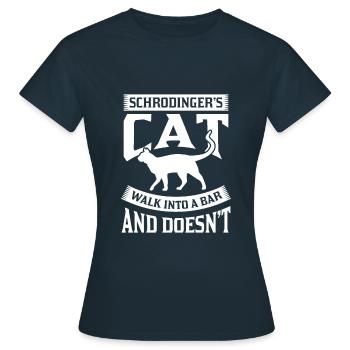 Schrödinger's Bar - T-shirt Femme - marine - Devant - AI Model Female 172 dark (172cm)