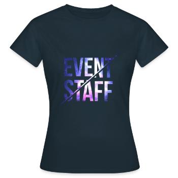 Event Staff - Frauen T-Shirt - Navy - Vorne - AI Model Female 172 dark (172cm)
