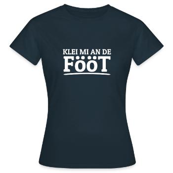 Klei Mi An De Fööt Bas-allemand Nord-allemand - T-shirt Femme - marine - Devant - AI Model Female 172 dark (172cm)