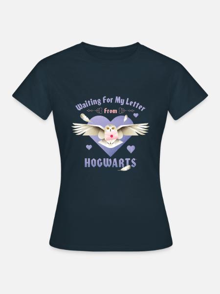 Harry Potter Waiting For My Letter From Hogwarts - T-shirt Femme - marine
