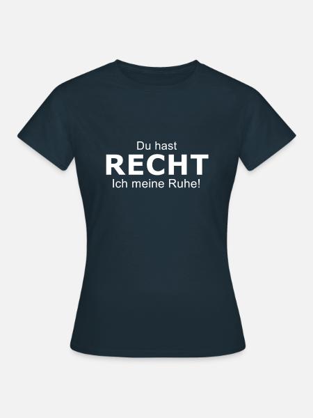 Recht - Frauen T-Shirt - Navy