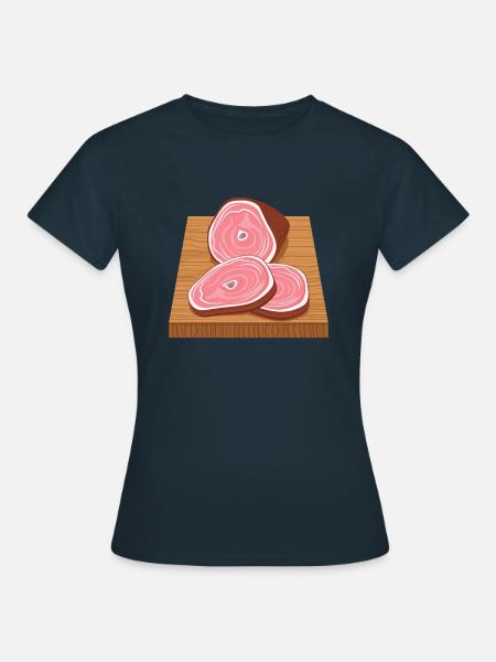 Schinken - Frauen T-Shirt - Navy