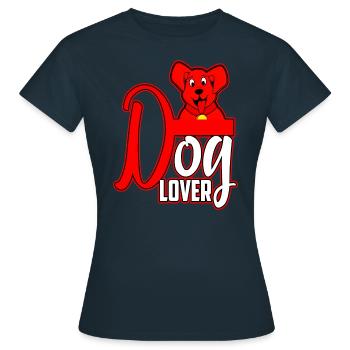 Dog Lover - Frauen T-Shirt - Navy - Vorne - AI Model Female 172 dark (172cm)