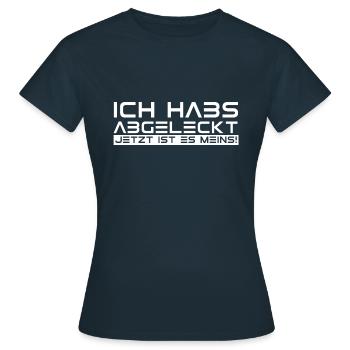 Ich habs abgeleckt jetzt ist es meins. provozieren - Frauen T-Shirt - Navy - Vorne - AI Model Female 172 dark (172cm)