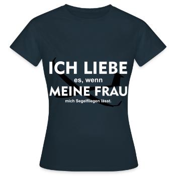 drôle pilote de planeur pilote de planeur - T-shirt Femme - marine - Devant - AI Model Female 172 dark (172cm)