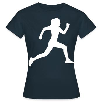 Runner - Women's T-Shirt - navy - Front - AI Model Female 172 dark (172cm)