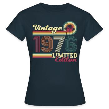 Original Jahrgang 1976 46. Geburtstag Geschenk - Frauen T-Shirt - Navy - Vorne - AI Model Female 172 dark (172cm)