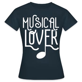 Amateurs de comédie musicale Fest Musicals Festival Musique - T-shirt Femme - marine - Devant - AI Model Female 172 dark (172cm)