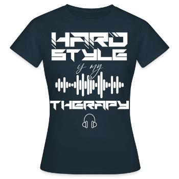 Hardstyle Techno Music Hard Style DJ - Women's T-Shirt - navy - Front - AI Model Female 172 dark (172cm)