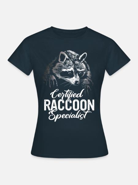 Waschbär - Frauen T-Shirt - Navy