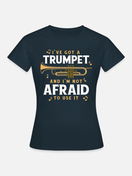 Trompete Trompetist - T-shirt dam - marinblå