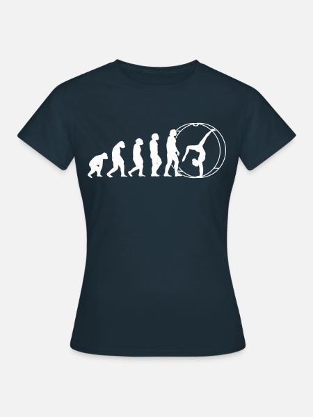 Rhönrad Turnen Gymnastik Rhönräder Wheel - Frauen T-Shirt - Navy
