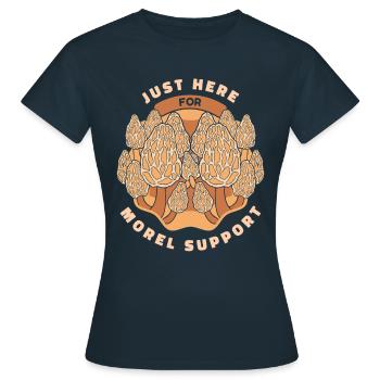 Pilz Pilze Funghi Champignon - Frauen T-Shirt - Navy - Vorne - AI Model Female 172 dark (172cm)