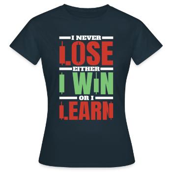 Stock Trading Trader Exchange Trading Stocks - Women's T-Shirt - navy - Front - AI Model Female 172 dark (172cm)