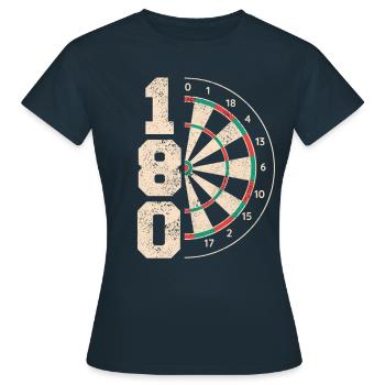 Darts Darts Darts Player Darts - Women's T-Shirt - navy - Front - AI Model Female 172 dark (172cm)