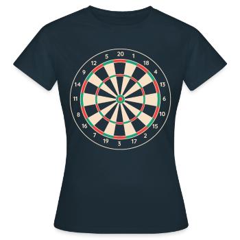 Darts Darts Darts Player Darts - Women's T-Shirt - navy - Front - AI Model Female 172 dark (172cm)
