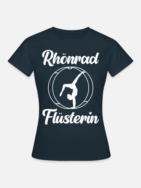 Rhönrad Turnen Gymnastik Rhönräder Wheel - Frauen T-Shirt - Navy