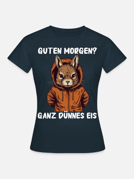 Eichhörnchen Baumhörnchen Squirrel - Frauen T-Shirt - Navy