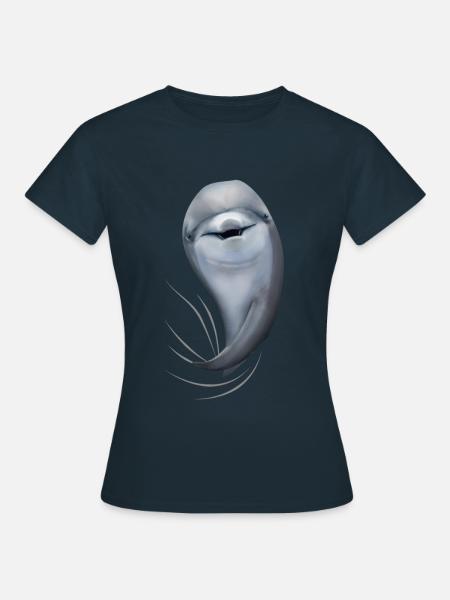 Delfin Delfine Delfinliebhaber Geschenk - Frauen T-Shirt - Navy