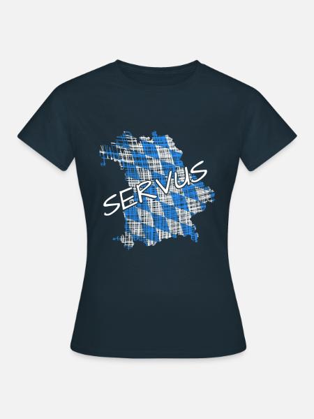 Servus Bayern - Frauen T-Shirt - Navy